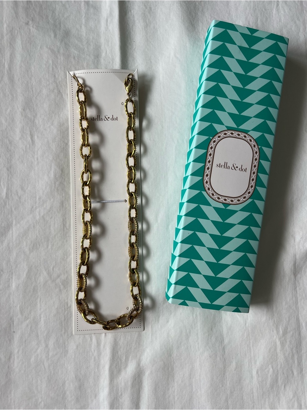 Stella & Dot Chunky Gold Link Necklace